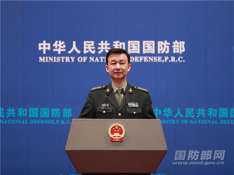 中國國防部發言人吳謙。   圖：翻攝自中國國防部網