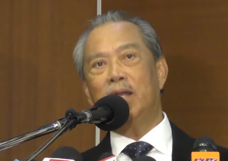 馬來西亞國家王宮今 (29) 天發出公告，土著團結黨主席慕尤丁（Muhyiddin Yassin）為馬來西亞新任首相。   圖：翻攝自YOUTUBE