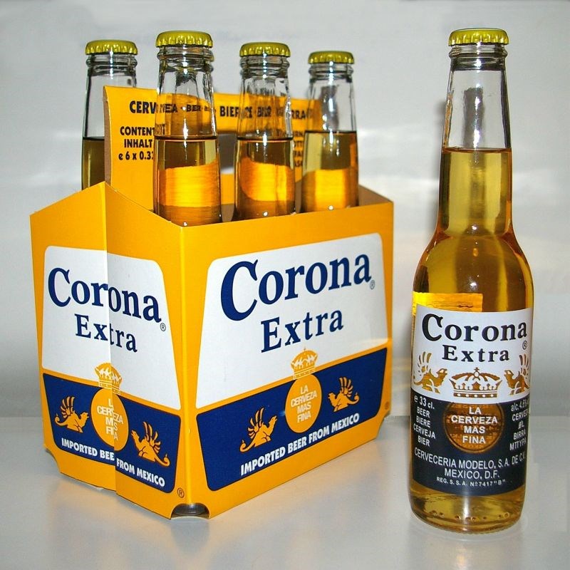 受到旗下可樂娜啤酒（Corona）英文名稱與冠狀病毒（coronavirus）撞名拖累，全球釀酒業巨擘安海斯-布希英博集團在中國的利潤損失逾50億元。   圖:取自維基共享資源；作者N-Lange.de，CC BY-SA 3.0