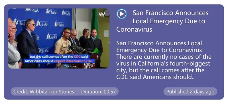 美國舊金山市長倫敦⋅布里德2月25日因應疫情發展，宣佈該市進入緊急狀態。   圖：翻攝自「beebee星球」