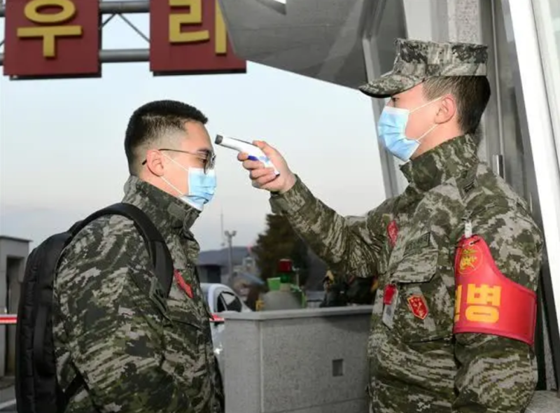 韓國軍中確診病例今天增加3例，軍方確診人數攀升至31例。   圖：翻攝自微信