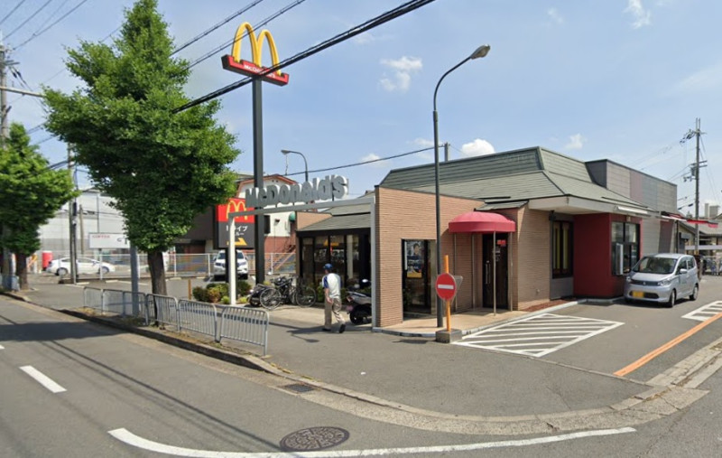 京都麥當勞吉祥院店一名50多歲女性員工，3日被確診感染武漢肺炎。   圖:翻攝自GOOGLE MAP