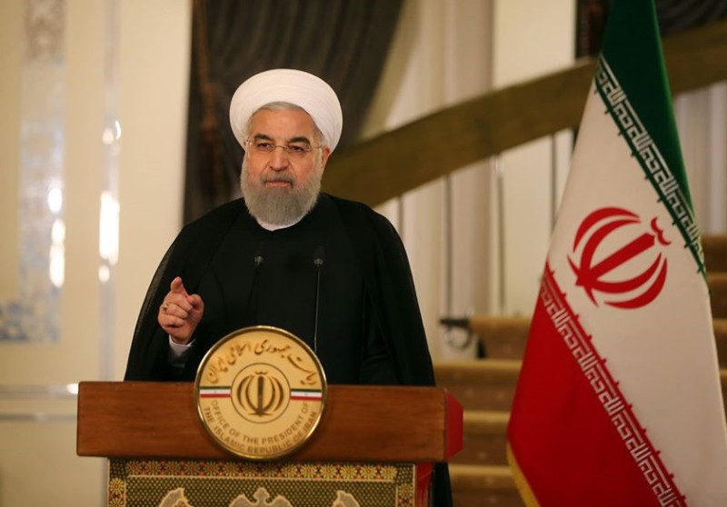 伊朗總統羅哈尼（Hassan Rouhani）拒絕華府提出的「人道援助」，並呼籲解除經濟制裁。   圖：翻攝Hassan Rouhani臉書