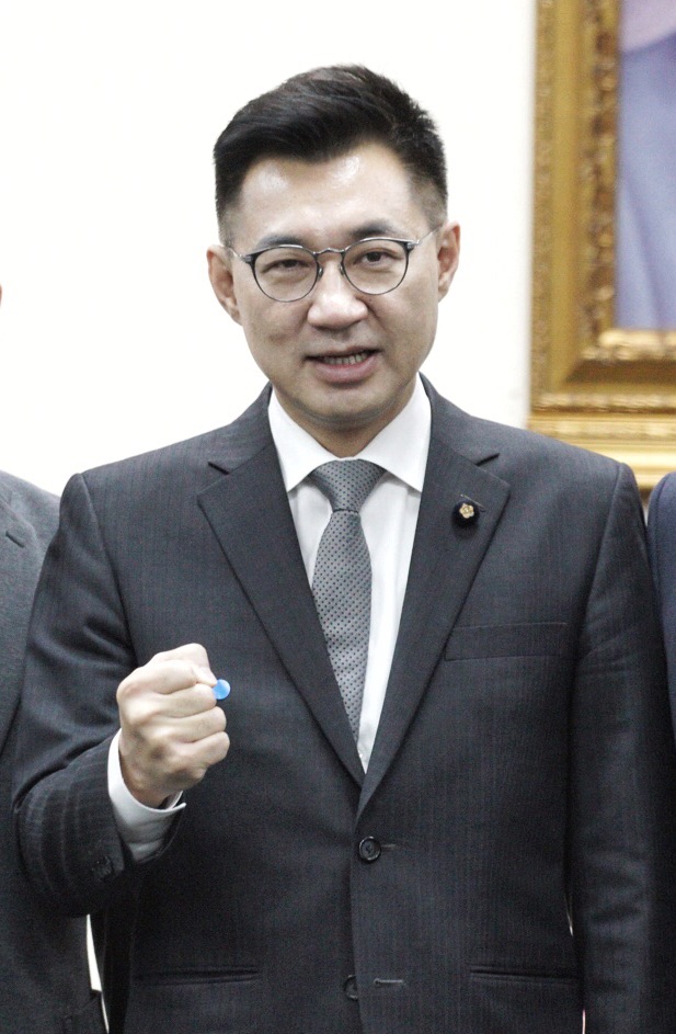 國民黨最年輕的黨主席江啟臣。 圖：張良一／攝