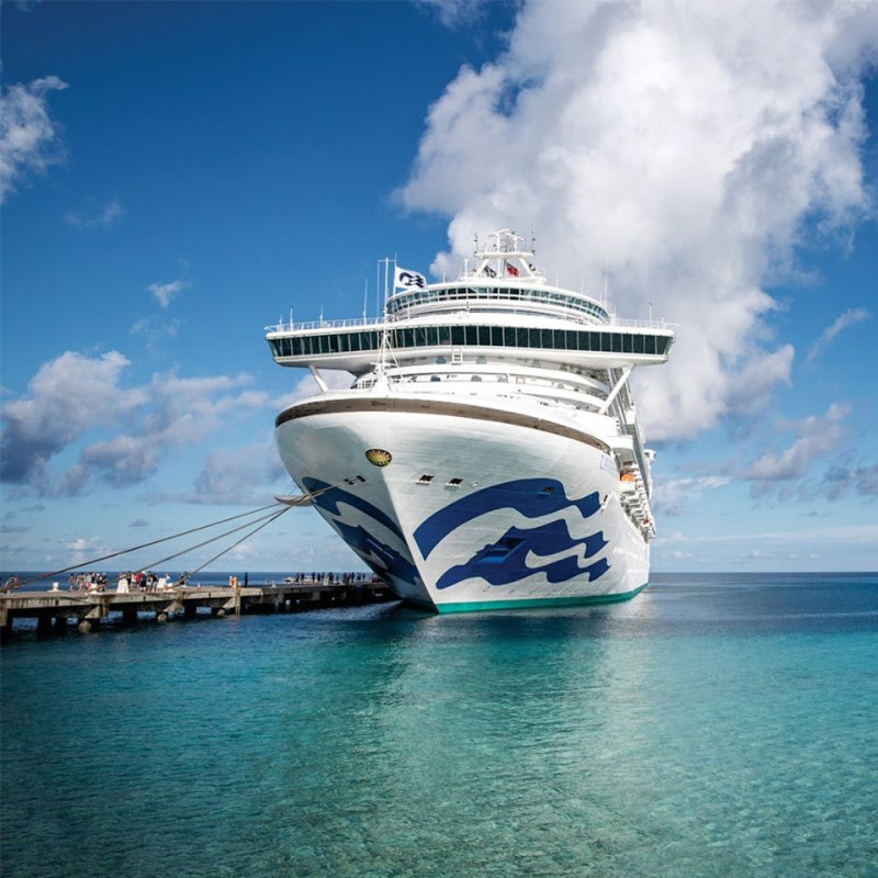公主郵輪主動宣布停止營運兩個月，5月11日復航。   圖：翻攝自Princess Cruises臉書