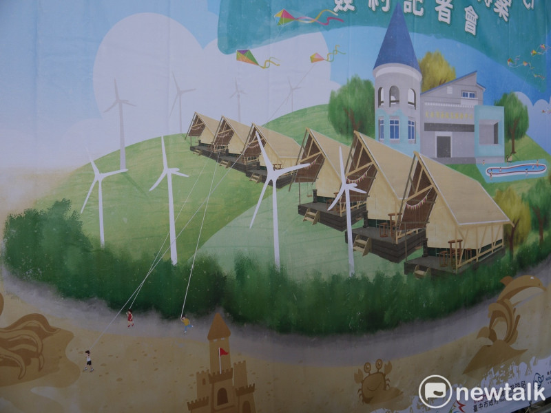 大安濱海樂園將出現38座豪華帳篷。   唐復年/攝