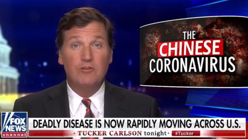 福斯新聞主播在稱呼「武漢肺炎」時，改稱為「中國冠狀病毒」開始大流行了。   圖：翻攝自台灣ptt鄉民網站