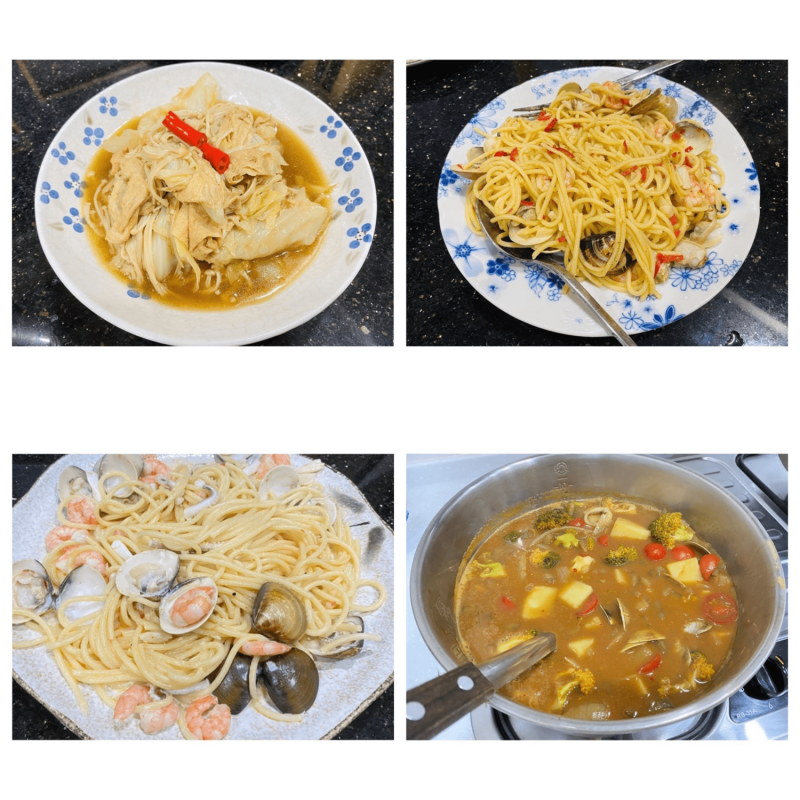 一系列的台灣美食照，讓台灣粉絲充滿熟悉感。   圖：翻攝自TWICE IG