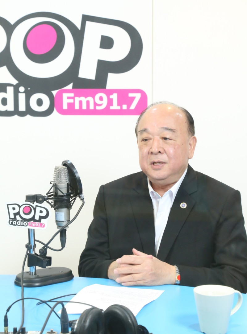 國民黨立委吳斯懷今（17）天上午接受廣播專訪。   圖：《POP撞新聞》提供