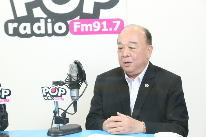 國民黨立委吳斯懷今（17）日上午接受廣播專訪。   圖：《POP撞新聞》提供