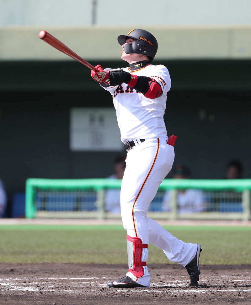 陽岱鋼開轟。   圖／取自巨人隊臉書