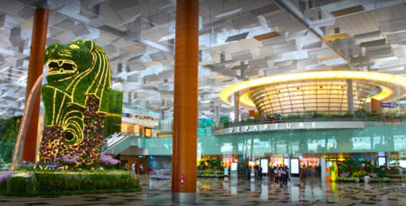 知情人士指出，新加坡樟宜機場將關閉2個航廈。   圖：翻攝自Google地圖