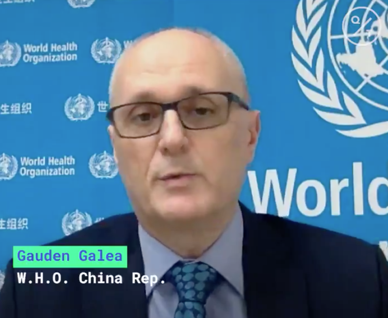 世界衛生組織駐中國代表高力（Gauden Galea）   圖：翻攝自Twitter