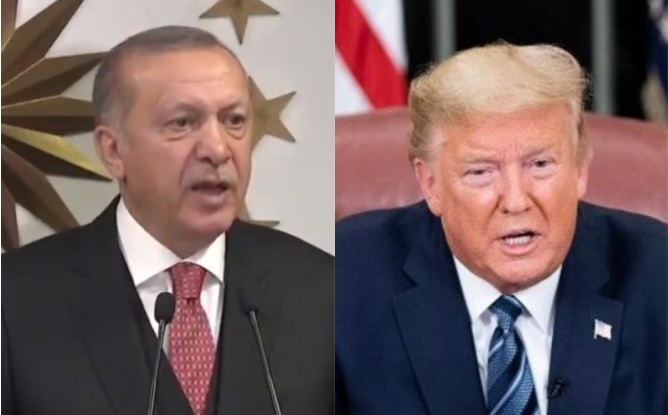 土耳其總統艾爾段、美國總統川普。   圖：新頭殼合成