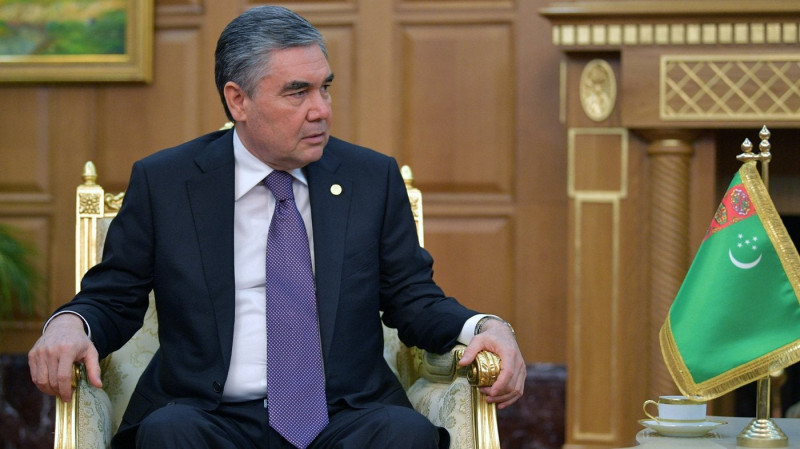 土庫曼總統別爾德穆哈梅多夫下禁令，全境禁止談論新冠病毒。   圖：擷取自推特