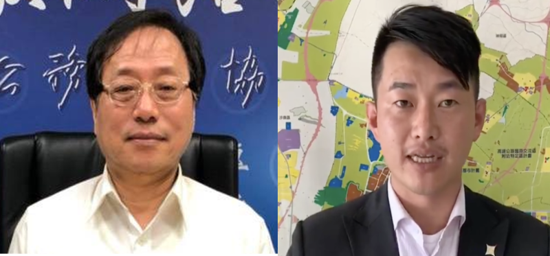 全國公務人員協會榮譽理事長李來希(左一)、台灣基進黨立委陳柏惟(右一)。   圖：新頭殼合成