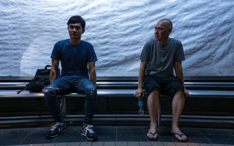 蔡明亮(右)執導電影《日子》竟遭影片流入盜版市場，現在已經開始走法律程序。   圖：汯呄霖電影/提供