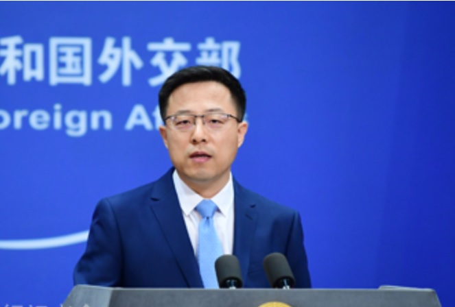 中國外交部發言人趙立堅今日表示，中國歷經長達8年的談判，RCEP於昨天順利簽署，這是區域經濟一體化的重要里程碑。   圖：中國外交部官網