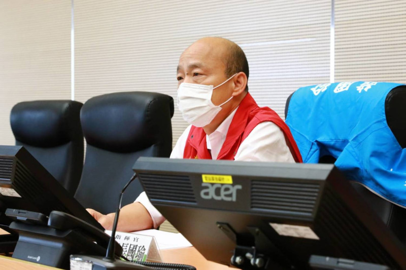 高雄市長韓國瑜將不甩中央直接對拒疫調官兵開罰。   圖：高雄市政府/提供（資炓照）