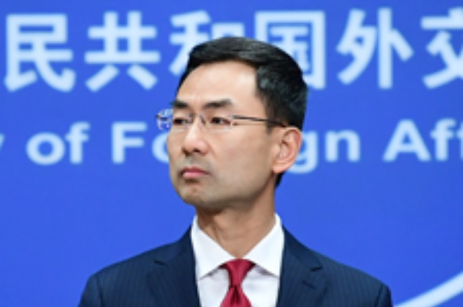 中國常駐聯合國副代表耿爽在聯合國安理會上，表示中國支持塔利班政權。   圖:中國外交部