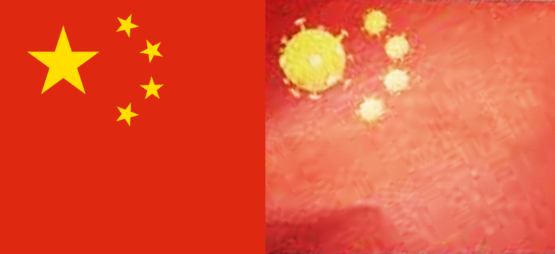 中國駐雪梨總領事館不滿澳媒《每日電訊報》竄改中國國徽。圖右為中國國徽，圖左為每日電訊報更改的國徽。   圖：新頭殼合成