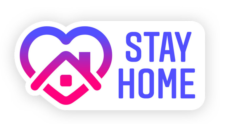為了鼓勵民眾待在家，Instagram推出新的「Stay Home」貼紙。   圖：取自IG的部落格