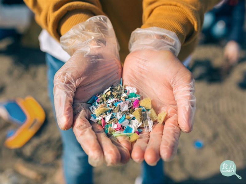 日常很多行為，例如用剪刀剪開、手撕開塑膠袋等行為都會產生「塑膠微粒」，隨著人們對於塑膠污染議題的重視，科學家發現，塑膠微粒早已充斥了地表與海洋。   圖：食力／提供