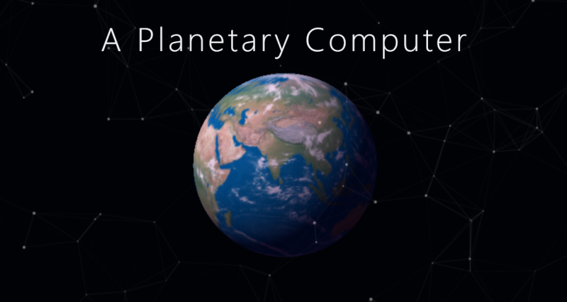 微軟（Microsoft）推「行星電腦」計畫，旨在提倡並維護全球生態系統健全。   圖：擷取自微軟官網