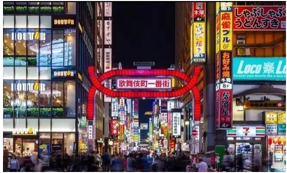 日本風俗區新瀉歌舞伎町。   圖 : 翻攝自微信