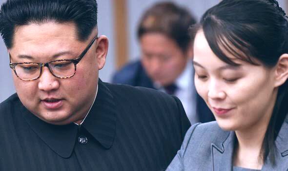 金正恩日前主持北韓勞動黨政治局會議，避談兩韓關係，讓外界揣測他逐漸將權力移交金與正。   圖：翻攝Kim Yo-jong推特