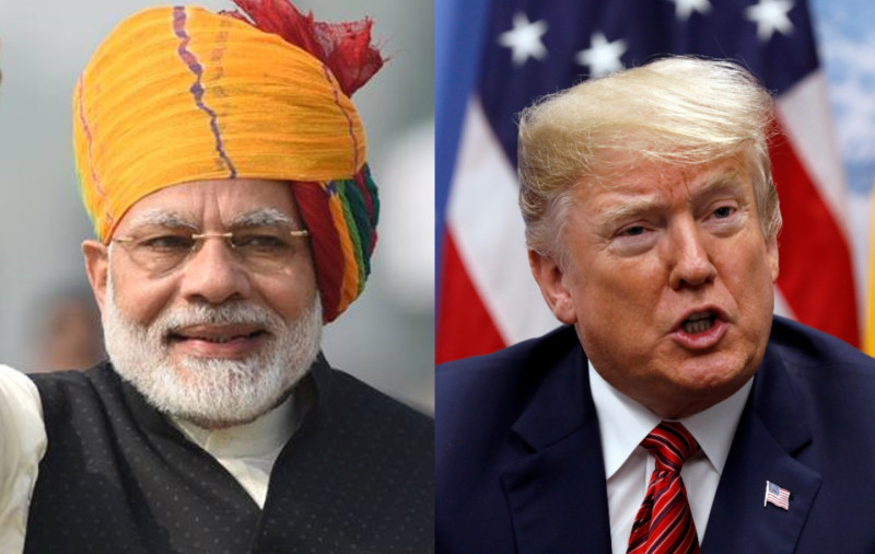 印度總理莫迪與美國總統川普。   圖：新頭殼合成（資料照片）