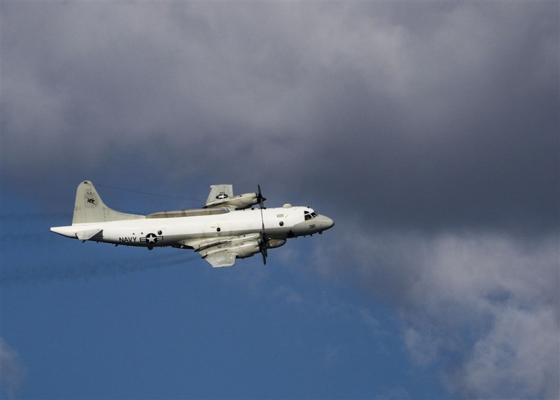專門追蹤飛機動態的推特帳號「飛機守望」2日顯示，一架美軍EP-3E電子偵察機現蹤台灣南部空域。   （圖取自美國海軍網頁www.navy.mil）