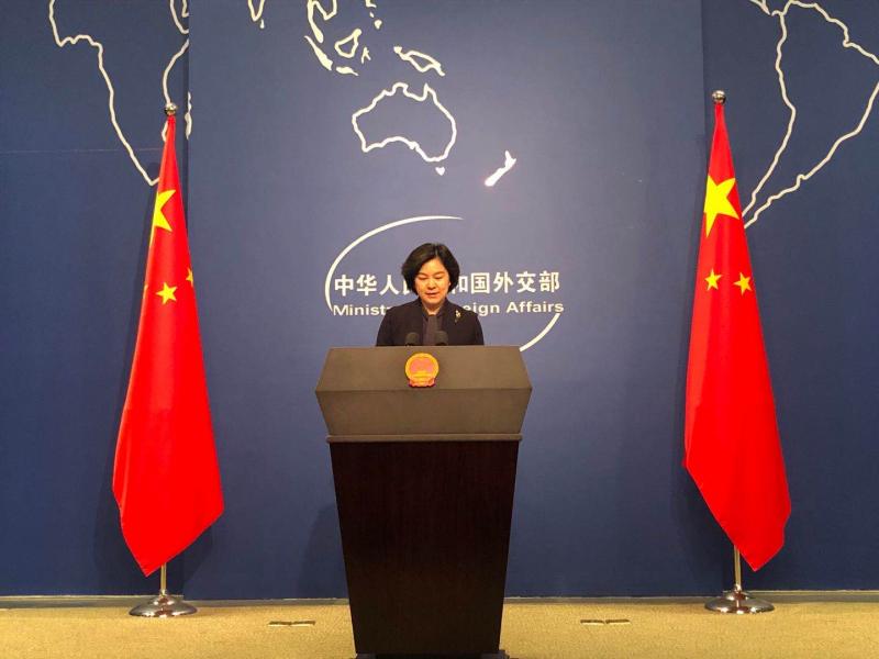 中國外交部發言人華春瑩。   圖 : 翻攝自中國外交部網站