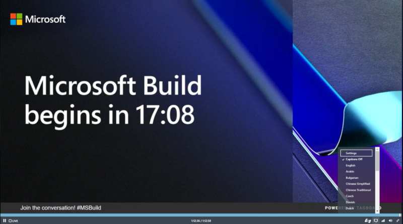 因應新冠肺炎疫情，微軟將今年的「Microsoft Build 2020開發者大會」改採線上舉行。   圖：擷取自Microsoft Build 2020 - Watch Party臉書