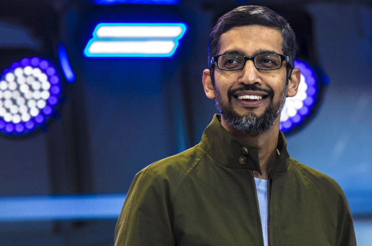 谷歌首席執行長Sundar Pichai接受外媒採訪時，表示期望年底前能讓6成員工進公司上班。   圖：擷取自Sundar Pichai臉書