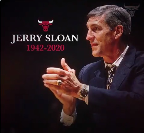 猶他爵士「教皇」Jerry Sloan結束傳奇的一生。   圖/翻攝自Chicago Bulls推特