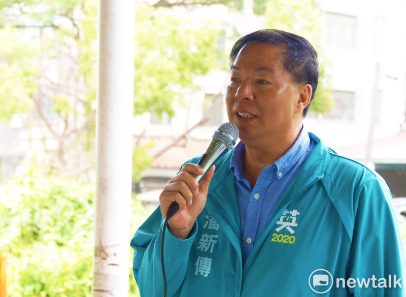 今日當選民進黨台南市黨部主委的潘新傳。   圖：黃博郎攝