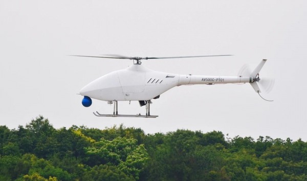 有消息指出，中國在中印邊界部署新研製的無人偵查直升機。   圖：翻攝搜狐