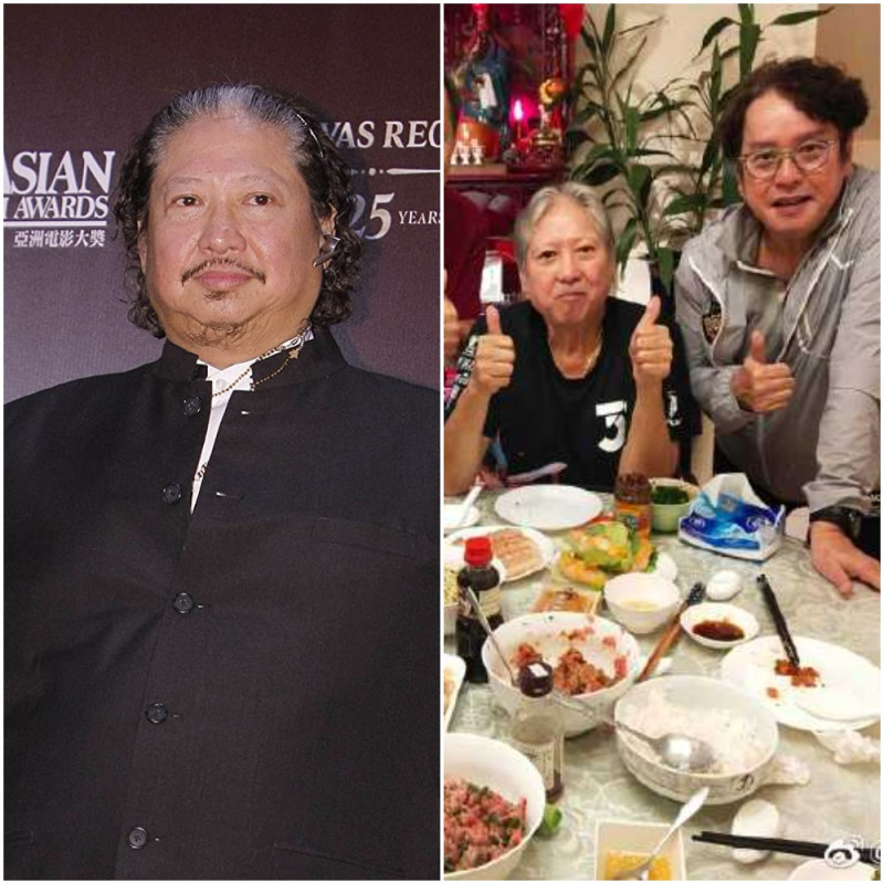 被譽為香港電影史上「最靈活胖子」的功夫巨星洪金寶，近年來頻被拍到暴瘦、衰老模樣，還要人攙扶，健康狀況讓人擔心。   圖 : 翻攝自IMDb網路電影資料庫、譚詠麟微博