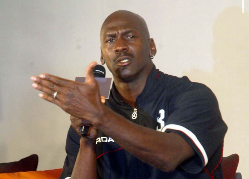 「籃球之神」喬丹（Michael Jordan）捐贈1億美元，對抗「根深蒂固的種族歧視」。   圖/中央社檔案照片