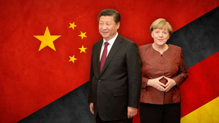中國國家主席習近平拉攏德法，強調中國與歐洲的「全面戰略夥伴關係」。   圖:擷取自twitter