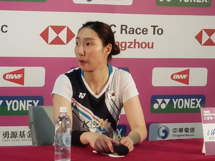 南韓選手成池鉉在台北羽球公開賽第4次拿到冠軍。   圖／黃建霖攝
