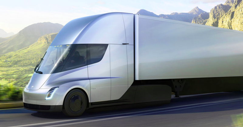 馬斯克預告Semi電動卡車將進入量產。   圖：擷取自Tesla官網