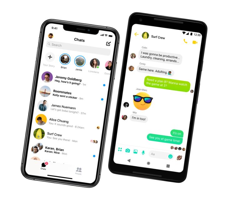 臉書為旗下即時通訊軟體Messenger的手機版追加了上鎖功能，避免用戶隱私外洩。   圖：截取自Messenger官網