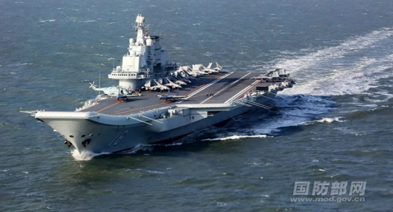 中國共軍航母遼寧號。   圖：翻攝自中國國防部網