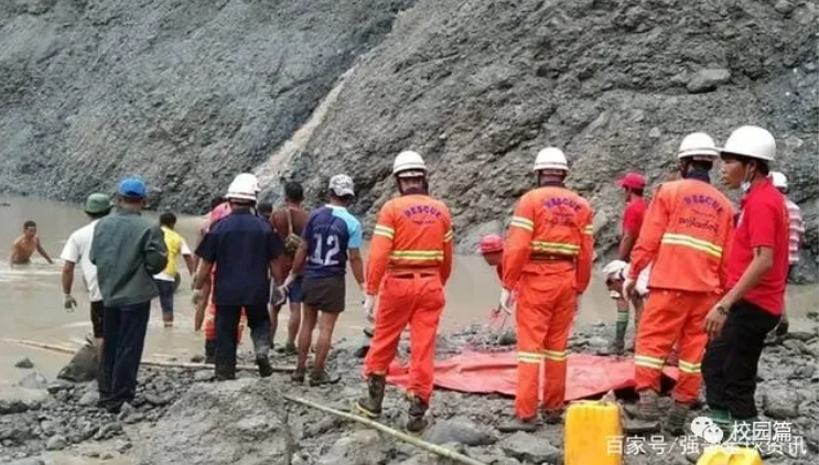 緬甸北部克欽邦帕坎區一座玉石礦場2日發生崩塌事故，目前已尋獲至少162具遺體，仍有多人失蹤。   圖：翻攝自微博