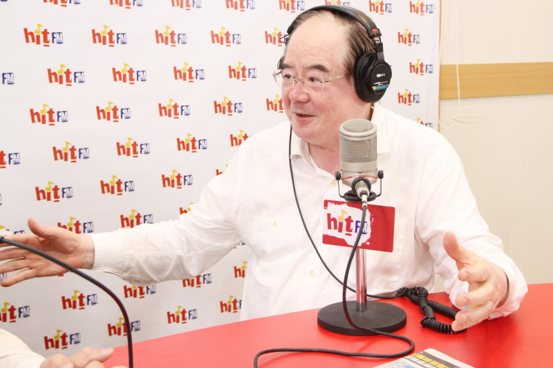 國民黨秘書長李乾龍接受電台專訪。   圖：Hit Fm《羅友志嗆新聞》製作單位提供