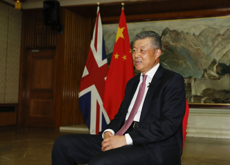 中國駐英大使劉曉明。   圖：翻攝自推特（資枓照）