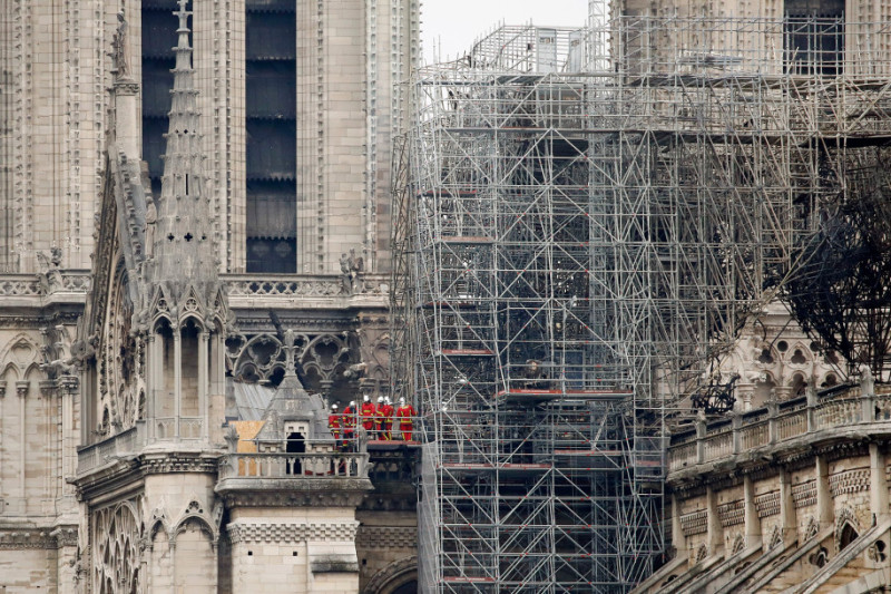 巴黎聖母院修復中   翻攝自巴黎聖母院官方網站