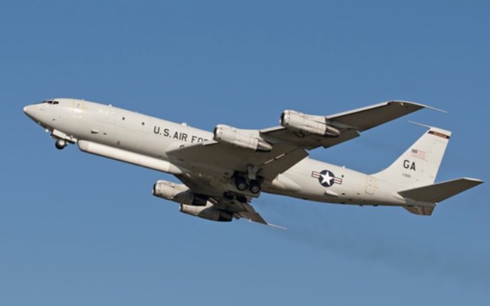 美國空軍E-8C「聯合星」（JointSTARS）空地監視飛機。   圖：翻攝自環球網